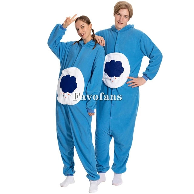 Favofans Animal Kigurumi Adults Women Bear Onesies Pajamas Cosplay Jumpsuit Christmas Gift