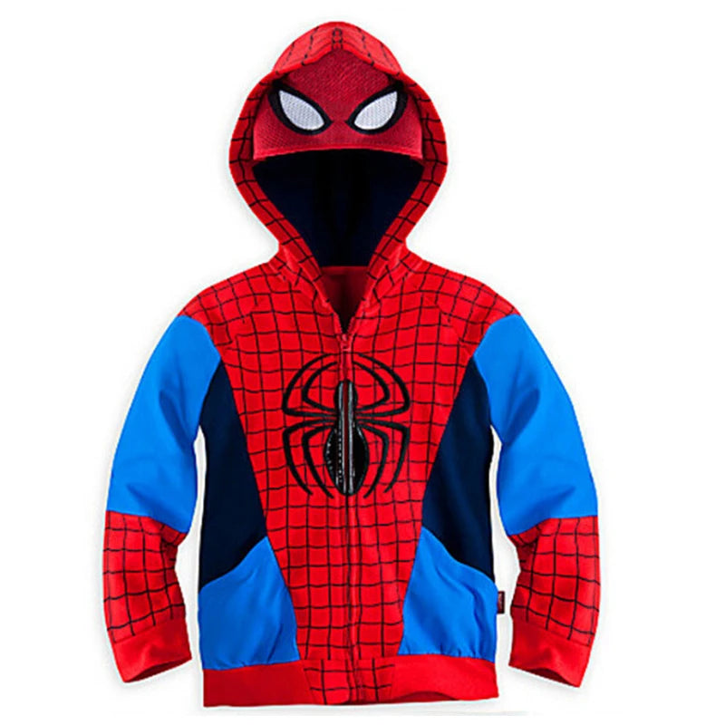 Marvel Sweatshirt Hulk Spider-Man Captain America Avengers Cartoon Zipper Hoodie