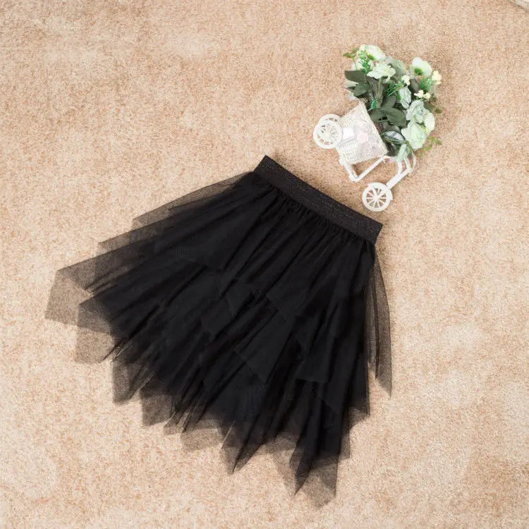 VIDMID Girls Tutu Skirts Puff Princess Dance Skirt