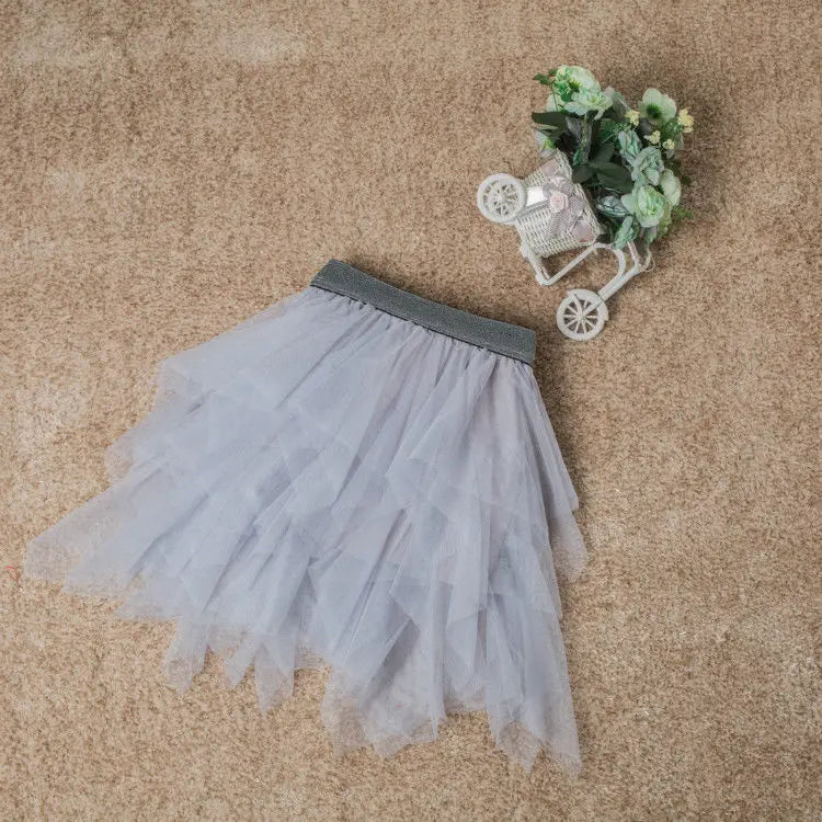 VIDMID Girls Tutu Skirts Puff Princess Dance Skirt