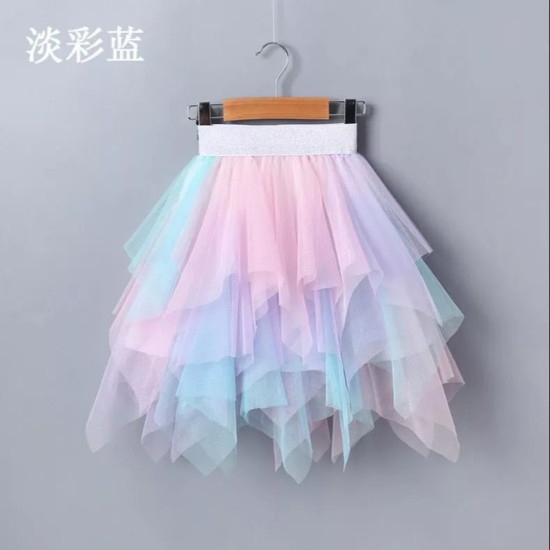 VIDMID Girls Tutu Skirts Puff Princess Dance Skirt