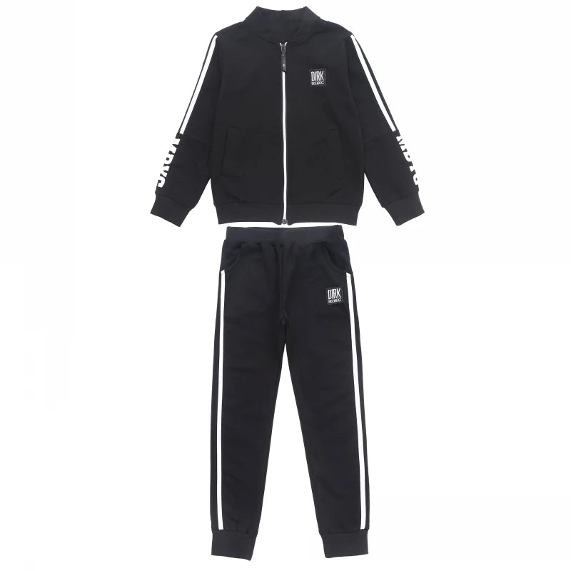 Sport Leisure Casual Children's Tracksuit Cotton Zipper Sweatshirt + Long Pants