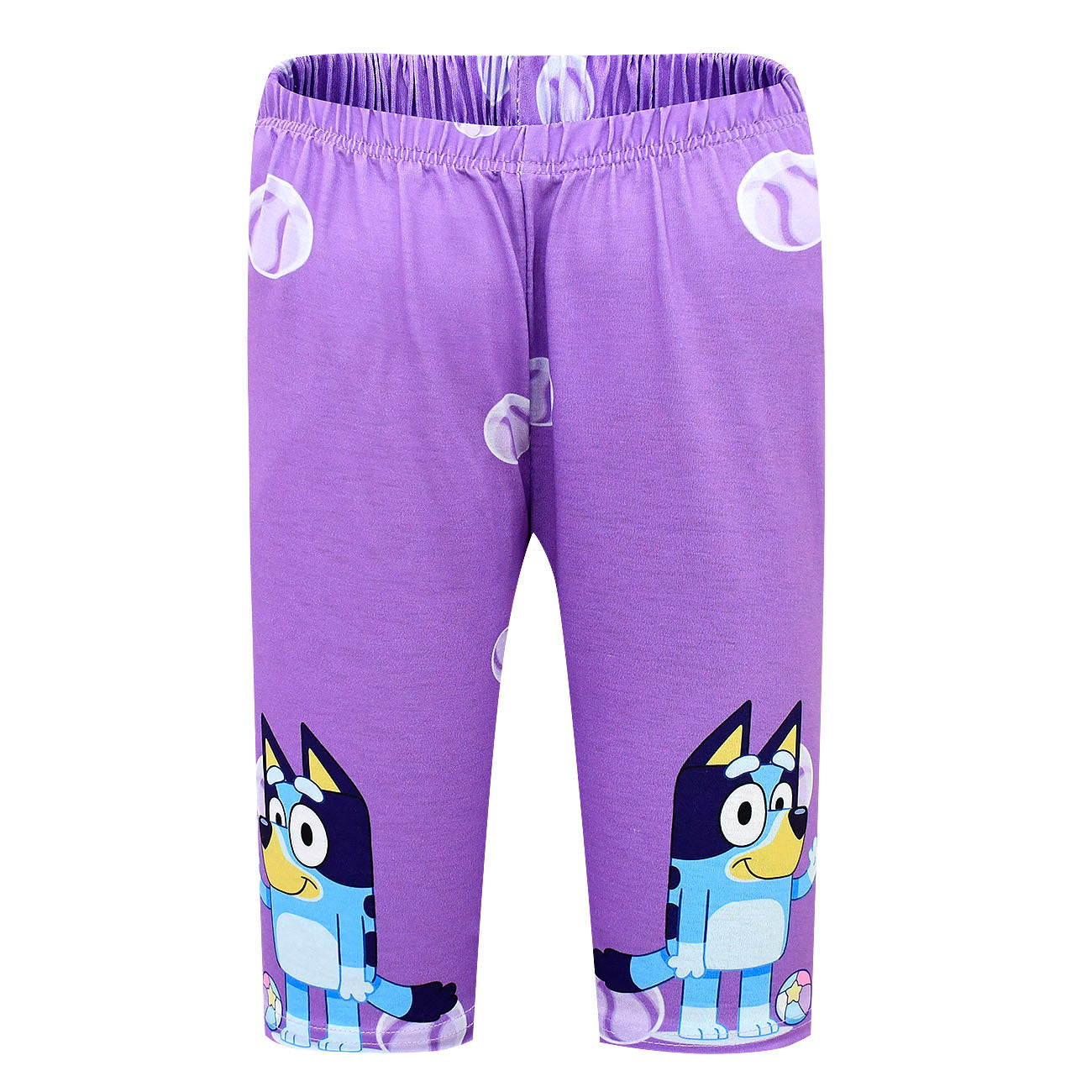 Bluey Children's Short-sleeved T-shirt Set Bluey Family Children's Pajama Set Shorts Loose Two-piece Set For Boys And Girls