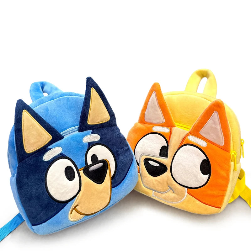 Bluey Bingo Kindergarten Children Schoolbag Cartoon Bluey Family Plush Backpack Picnic And Travel Photo Snack Bag Children Gifts