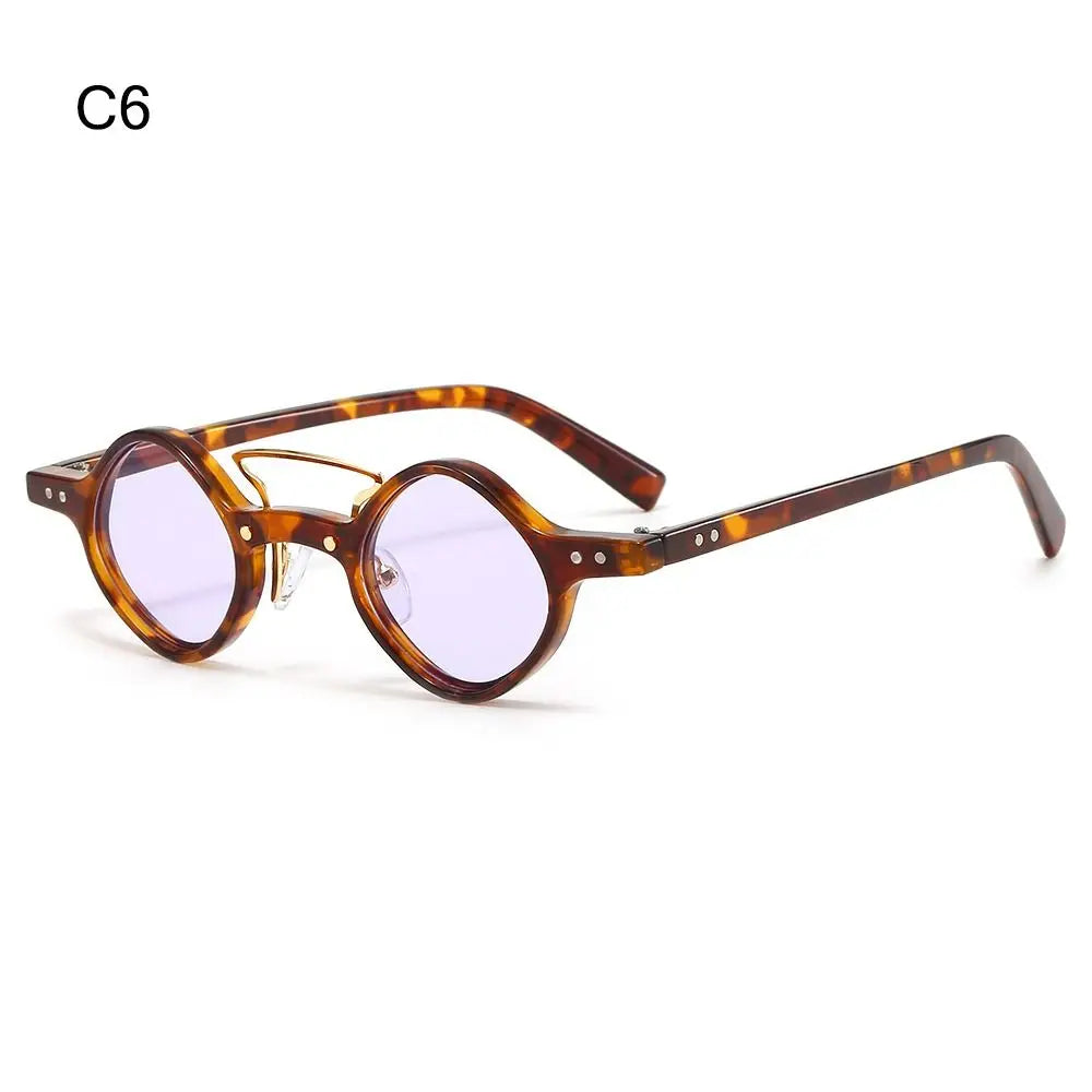 Vintage Men/Women UV400 Sun Glasses Steam Punk Glasses Small Round Square Sunglasses Driving Shades Hippie