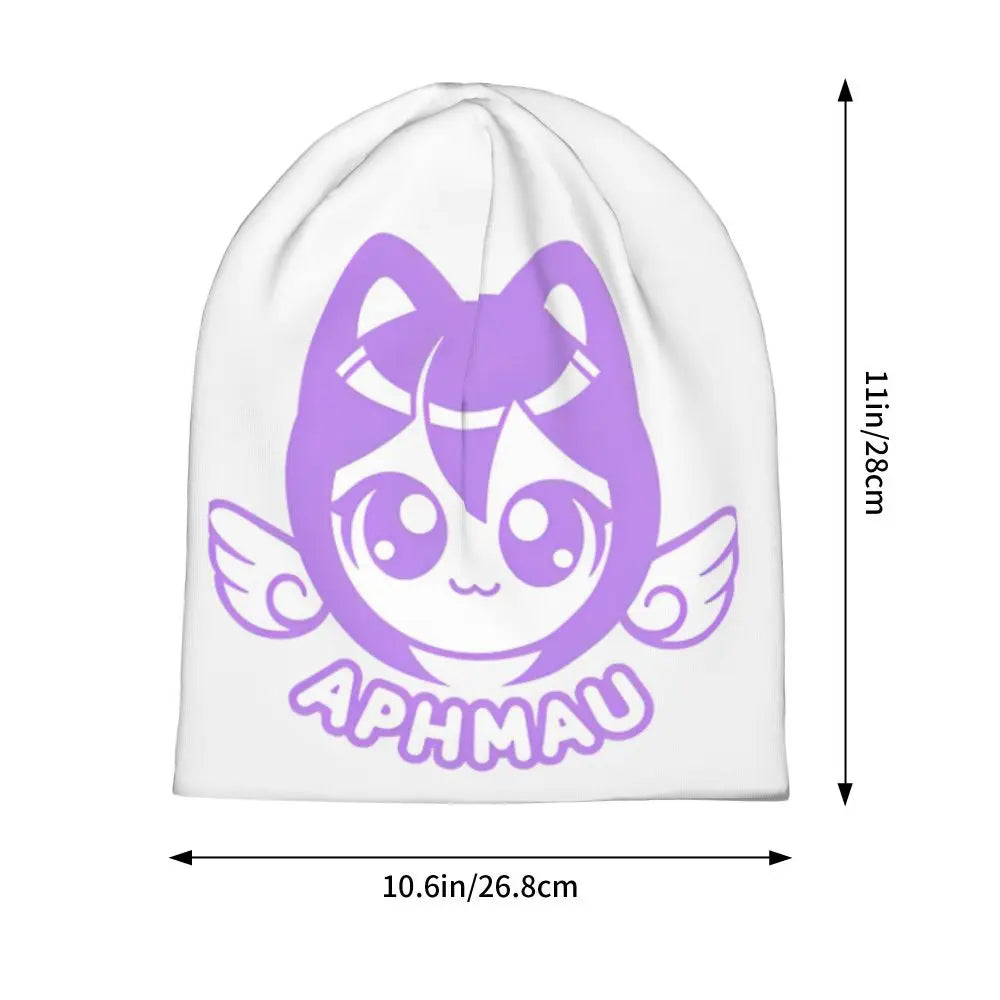 Aphmau Cat Bonnet Hats Vintage Outdoor Cartoon Anime Skullies Beanies Hats Unisex Warm Dual-use Cap