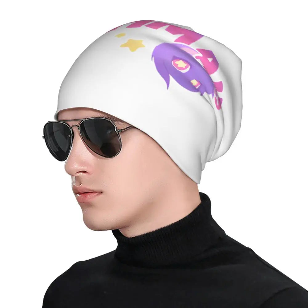 Aphmau Cat Bonnet Hats Vintage Outdoor Cartoon Anime Skullies Beanies Hats Unisex Warm Dual-use Cap