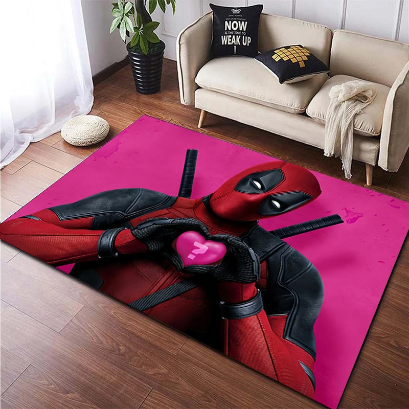 Deadpool Fashion area carpet for children,Living room Bedroom floor mat Kitchen mat Children's Bedroom Mat, Deadpool rug