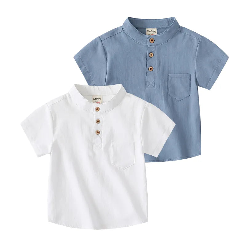 Boys Summer Shirts Fashion Toddler Tees Baby Shirts Cotton Kids Children's Clothes