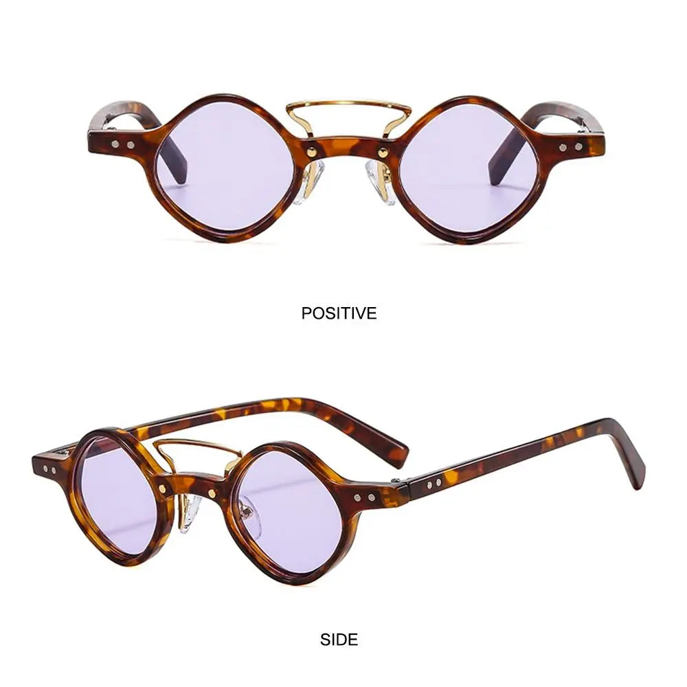 Vintage Men/Women UV400 Sun Glasses Steam Punk Glasses Small Round Square Sunglasses Driving Shades Hippie