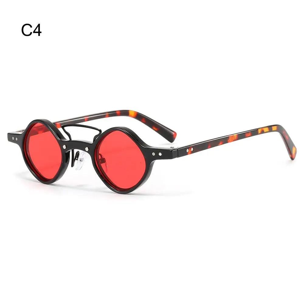 Vintage Men/Women UV400 Sun Glasses Steam Punk Glasses Small Round Square Sunglasses Driving Shades Hippie