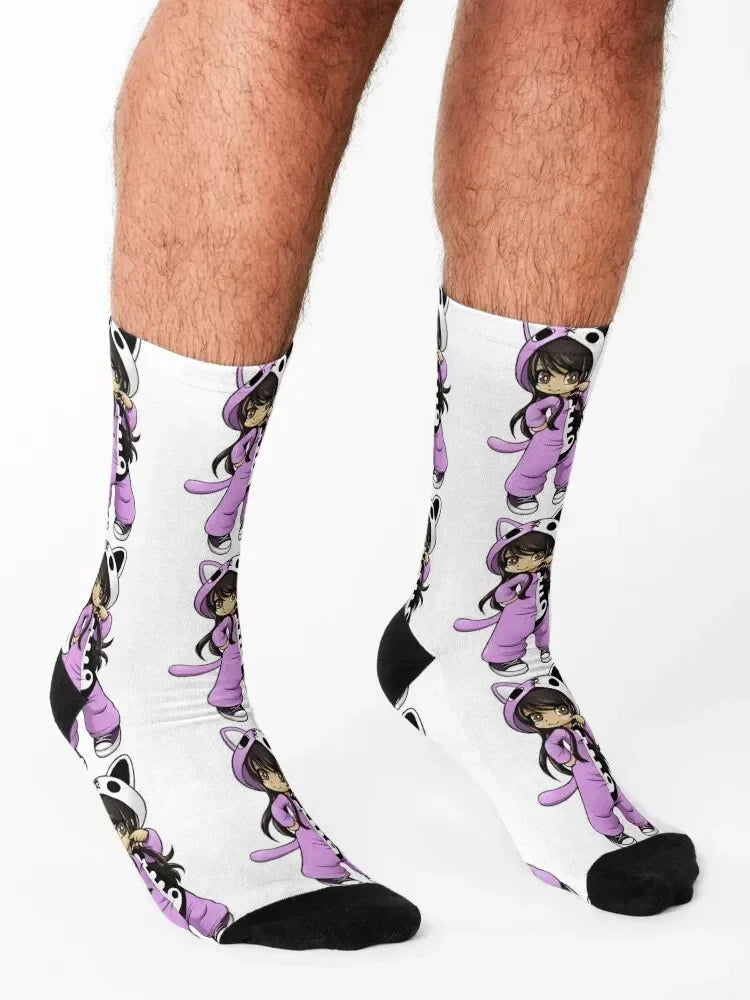 Aphmau Socks Man Rugby Socks For Men Women's