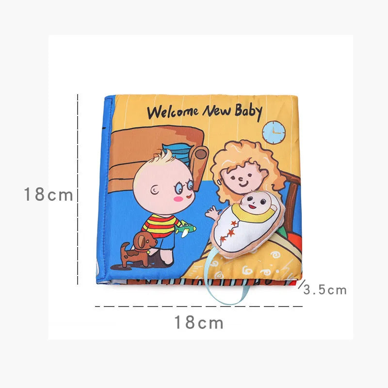 0-3 yrs Baby Cloth Books - Education Activity Books Kids Reading Puzzle Book Toy