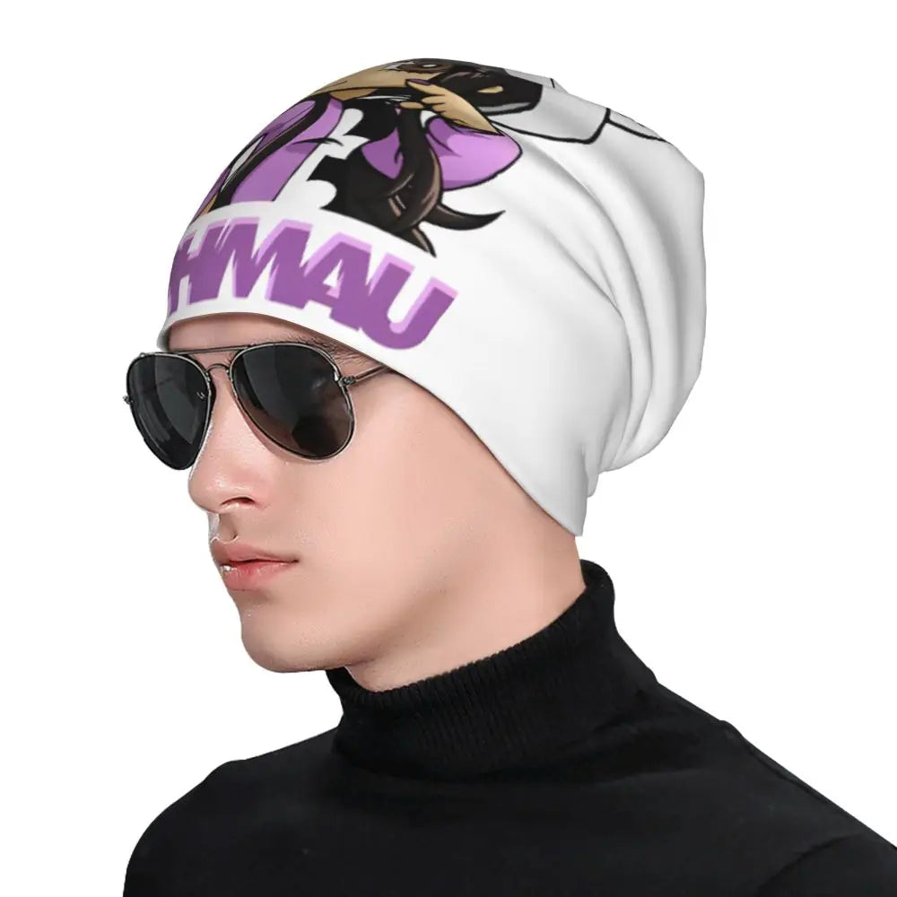 Aphmau Cat Bonnet Hats Vintage Outdoor Cartoon Anime Skullies Beanies Hats Unisex Warm Dual-use Cap