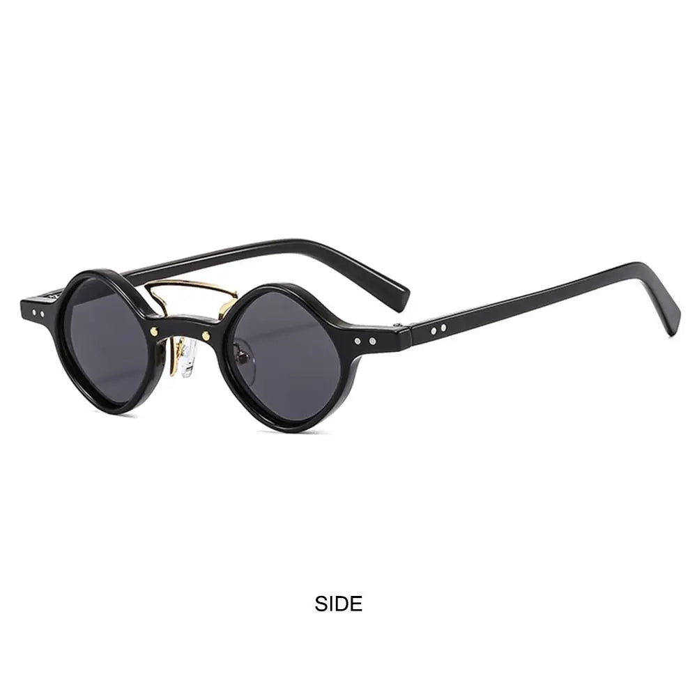 Vintage Men/Women UV400 Sun Glasses Steam Punk Glasses Small Round Square Sunglasses Driving Shades Hippie