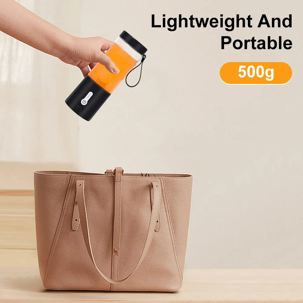 Portable USB Rechargeable Powerful Fruit Juicer Blender - Blender Milkshakes Smoothies Blending Cup