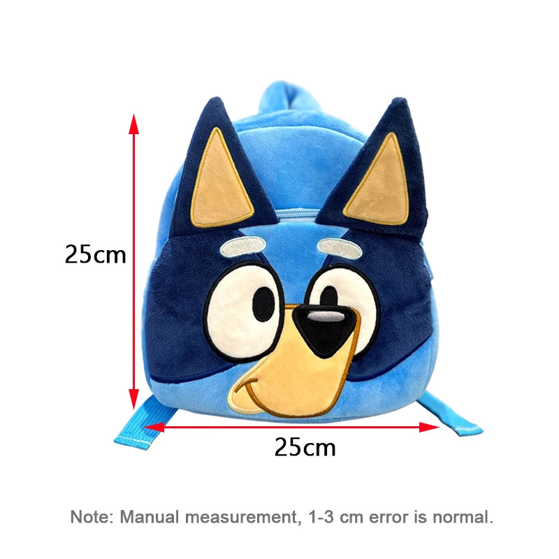 Bluey Bingo Kindergarten Children Schoolbag Cartoon Bluey Family Plush Backpack Picnic And Travel Photo Snack Bag Children Gifts