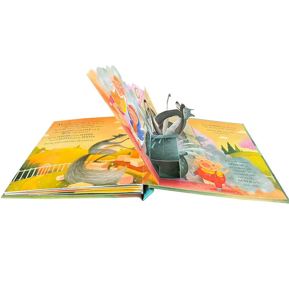 Usborne Pop-Up Three Little Pigs 3D Flap Picture Book - Kids Reading Book - Books for Children