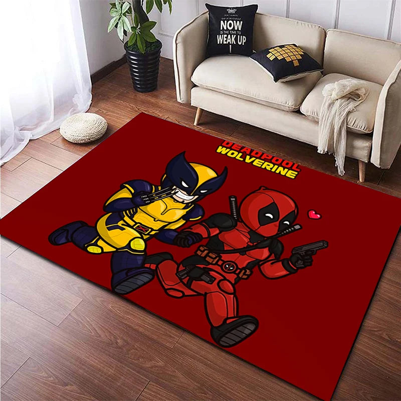 Deadpool Fashion area carpet for children,Living room Bedroom floor mat Kitchen mat Children's Bedroom Mat, Deadpool rug