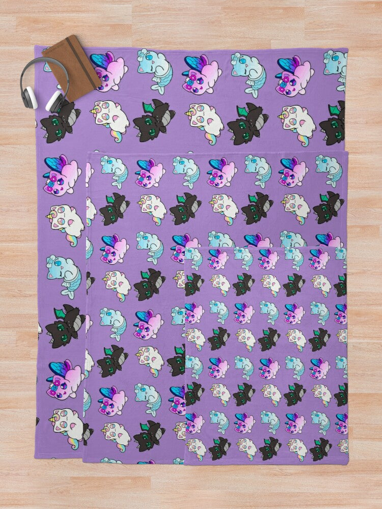 Meemeows Aphmau cat plush Sticker Pack Throw Blanket weighted blanket Fleece blanket Fleece