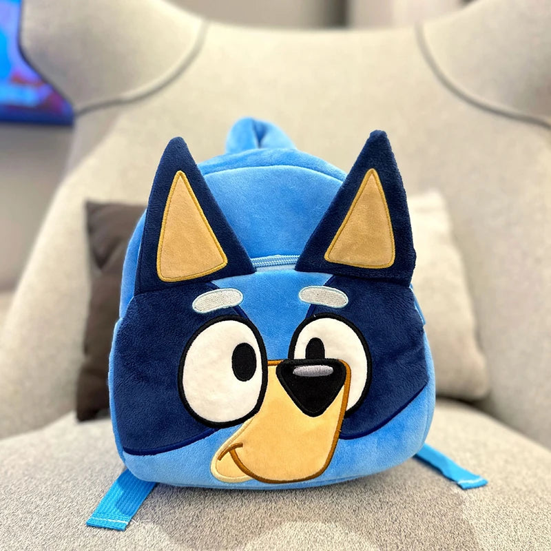 Bluey Bingo Kindergarten Children Schoolbag Cartoon Bluey Family Plush Backpack Picnic And Travel Photo Snack Bag Children Gifts