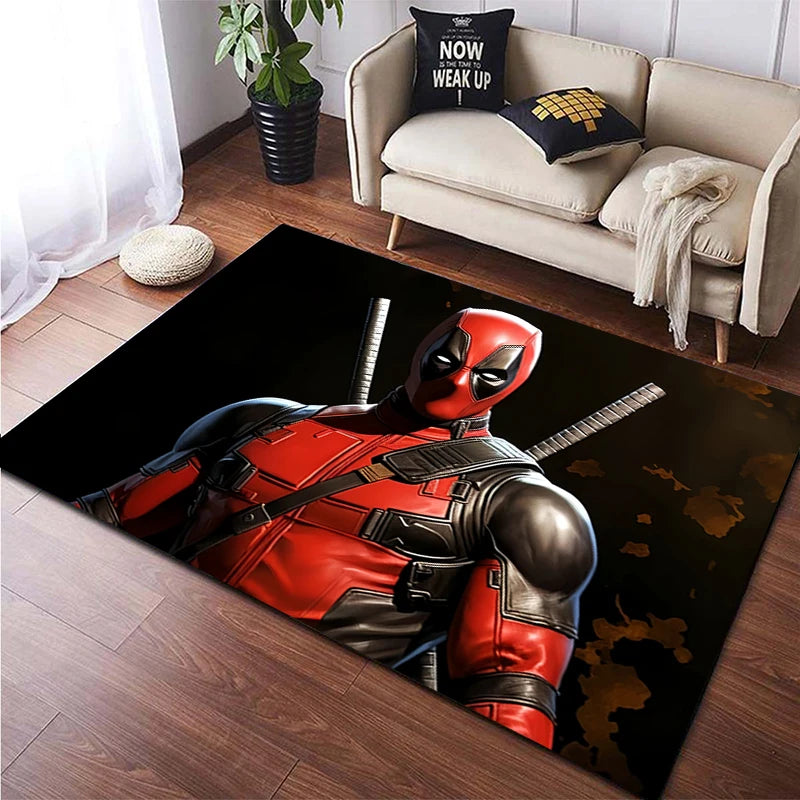 Deadpool Fashion area carpet for children,Living room Bedroom floor mat Kitchen mat Children's Bedroom Mat, Deadpool rug