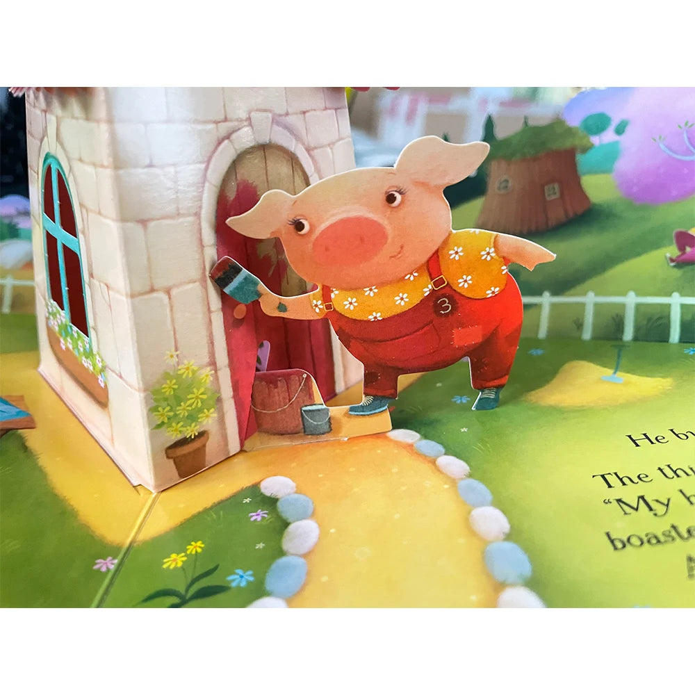 Usborne Pop-Up Three Little Pigs 3D Flap Picture Book - Kids Reading Book - Books for Children