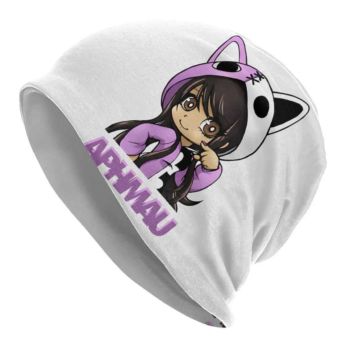 Aphmau Cat Bonnet Hats Vintage Outdoor Cartoon Anime Skullies Beanies Hats Unisex Warm Dual-use Cap
