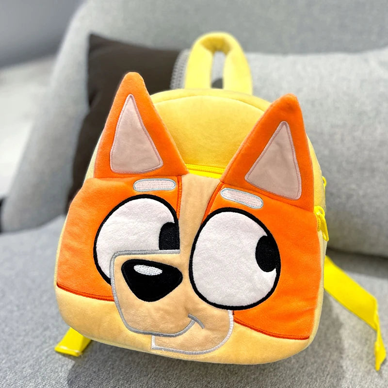 Bluey Bingo Kindergarten Children Schoolbag Cartoon Bluey Family Plush Backpack Picnic And Travel Photo Snack Bag Children Gifts