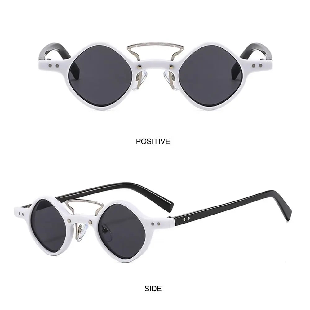 Vintage Men/Women UV400 Sun Glasses Steam Punk Glasses Small Round Square Sunglasses Driving Shades Hippie