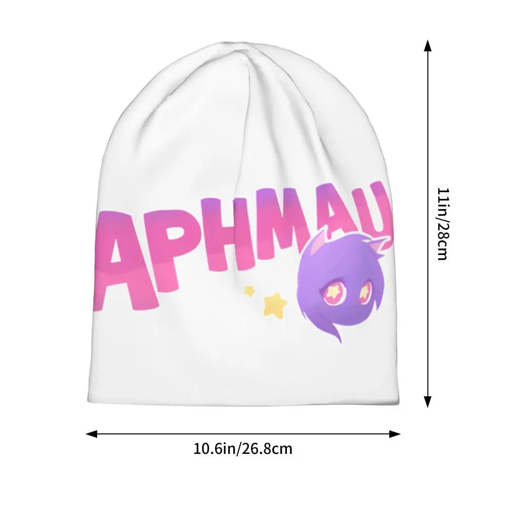 Aphmau Cat Bonnet Hats Vintage Outdoor Cartoon Anime Skullies Beanies Hats Unisex Warm Dual-use Cap