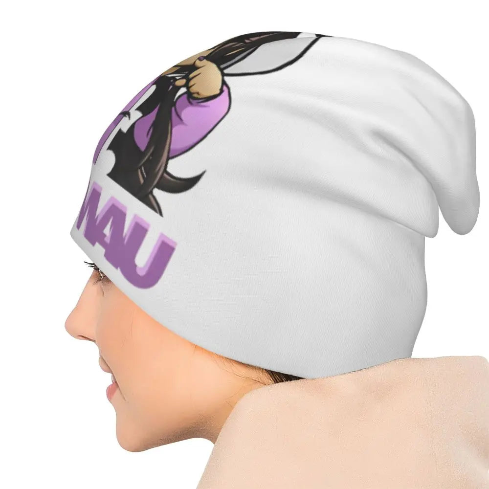 Aphmau Cat Bonnet Hats Vintage Outdoor Cartoon Anime Skullies Beanies Hats Unisex Warm Dual-use Cap