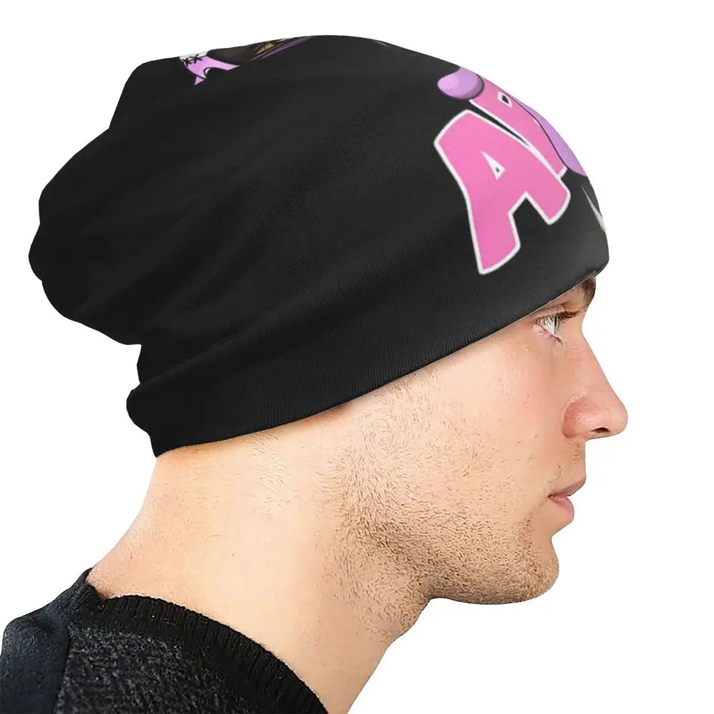Aphmau Cat Bonnet Hats Vintage Outdoor Cartoon Anime Skullies Beanies Hats Unisex Warm Dual-use Cap
