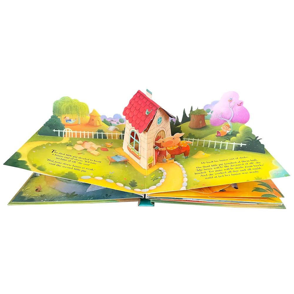 Usborne Pop-Up Three Little Pigs 3D Flap Picture Book - Kids Reading Book - Books for Children