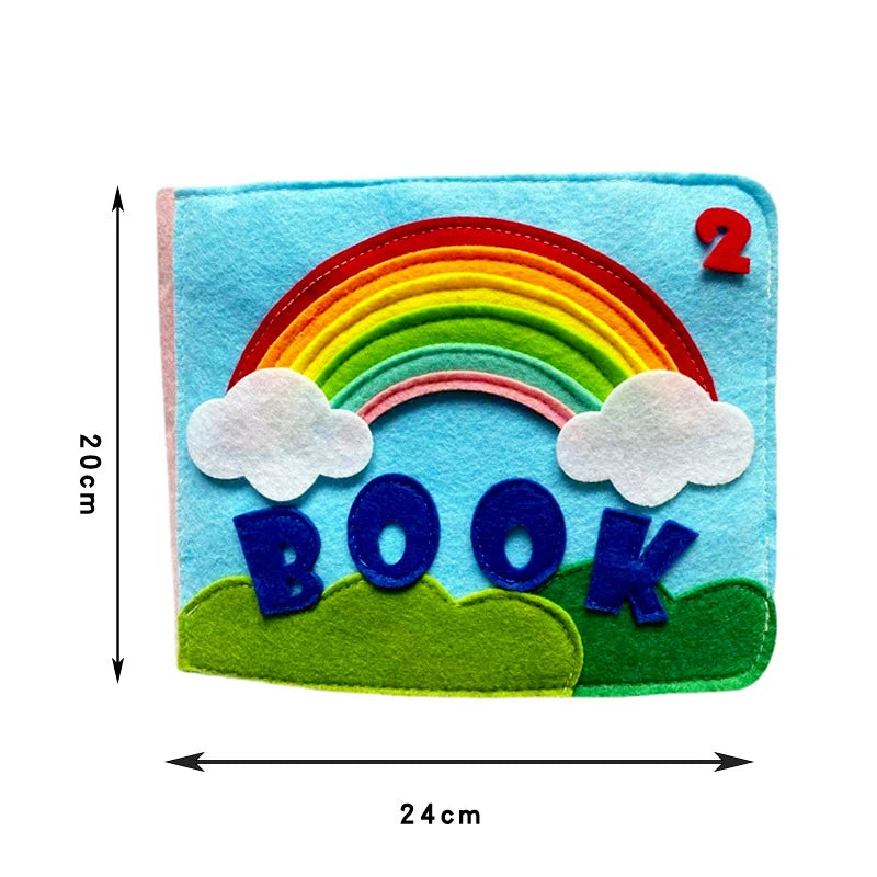 Kids Felt Sensory Book Montessori Baby Activity Books Educational Toys For Children 2-6 Years