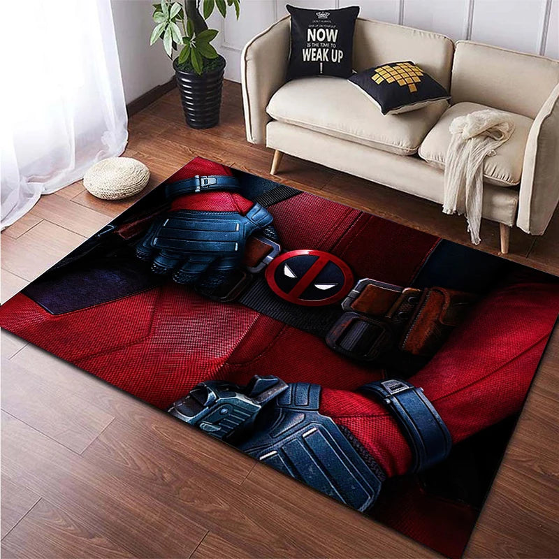 Deadpool Fashion area carpet for children,Living room Bedroom floor mat Kitchen mat Children's Bedroom Mat, Deadpool rug