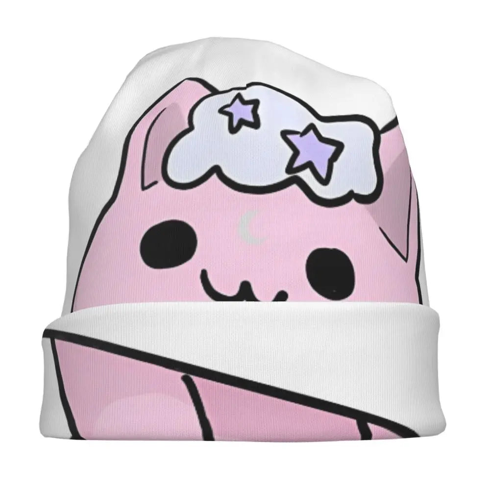 Aphmau Cat Bonnet Hats Vintage Outdoor Cartoon Anime Skullies Beanies Hats Unisex Warm Dual-use Cap