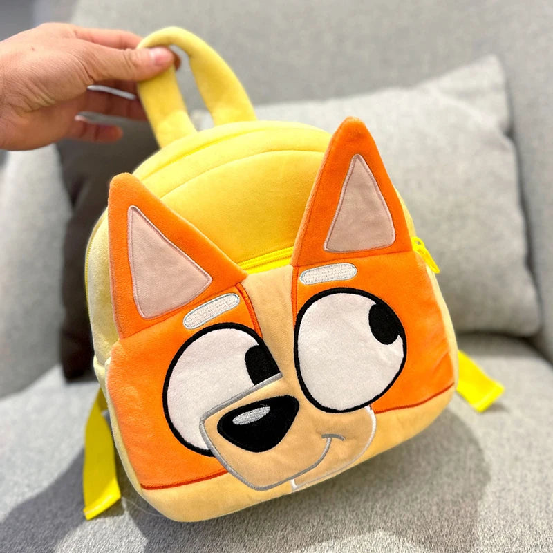 Bluey Bingo Kindergarten Children Schoolbag Cartoon Bluey Family Plush Backpack Picnic And Travel Photo Snack Bag Children Gifts