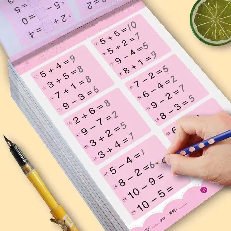 80 Pages - Addition and Subtraction Children's Mathematics Workbook