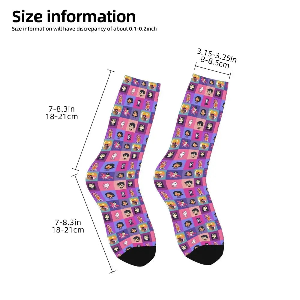 Aphmau Meow Plushies Anime Cats Socks Harajuku Sweat Absorbing Stockings All Season Long Socks Accessories for Unisex Gifts