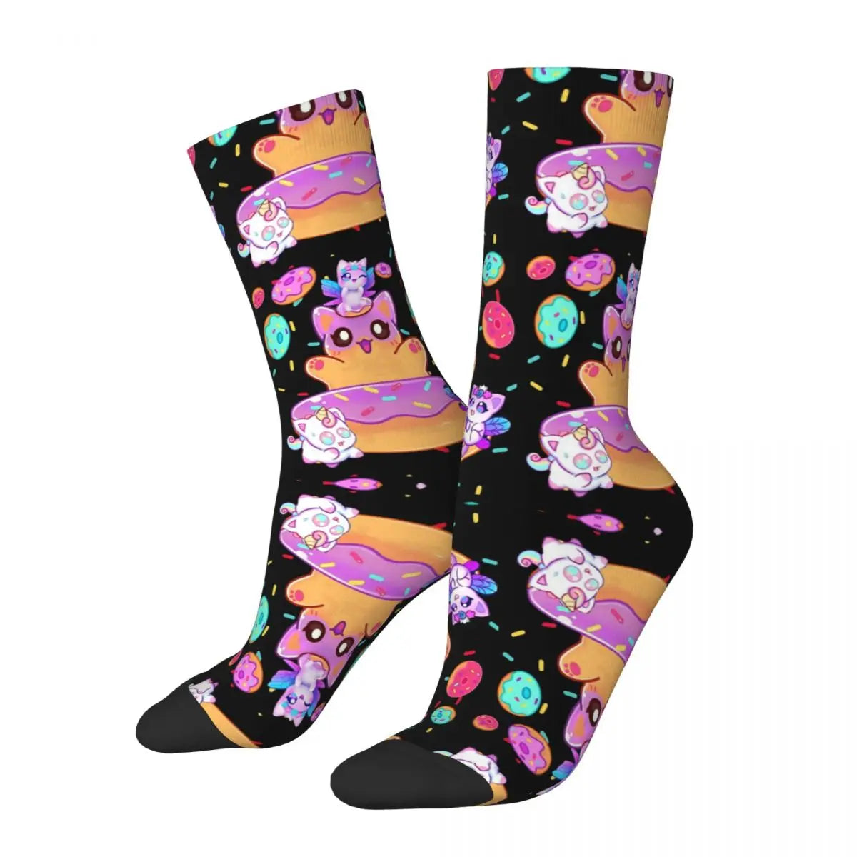 Aphmau Meow Plushies Anime Cats Socks Harajuku Sweat Absorbing Stockings All Season Long Socks Accessories for Unisex Gifts