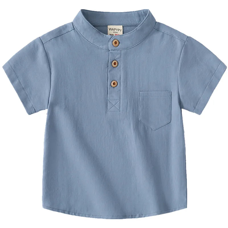 Boys Summer Shirts Fashion Toddler Tees Baby Shirts Cotton Kids Children's Clothes