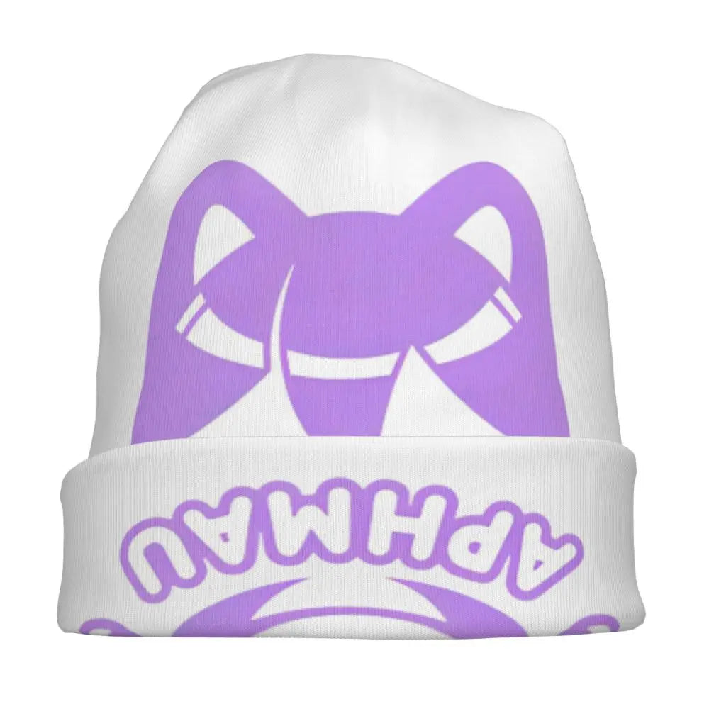 Aphmau Cat Bonnet Hats Vintage Outdoor Cartoon Anime Skullies Beanies Hats Unisex Warm Dual-use Cap