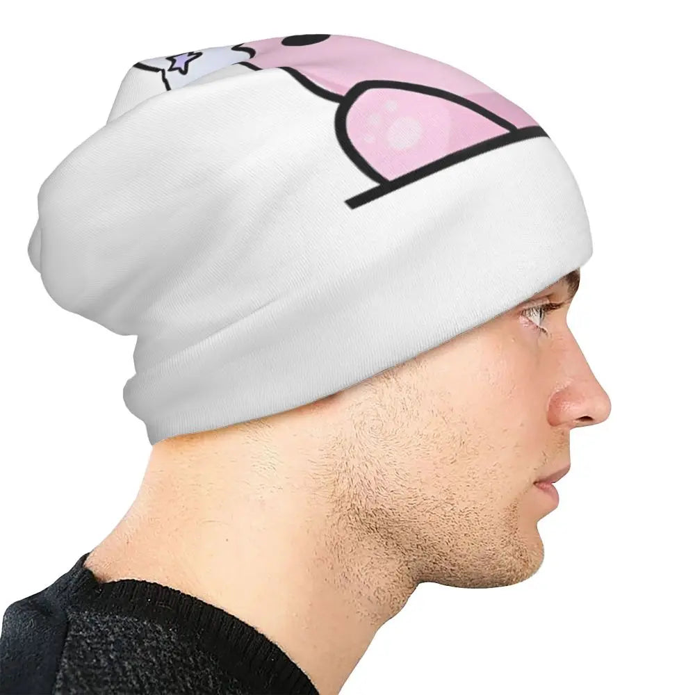 Aphmau Cat Bonnet Hats Vintage Outdoor Cartoon Anime Skullies Beanies Hats Unisex Warm Dual-use Cap