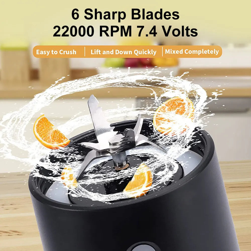 Portable USB Rechargeable Powerful Fruit Juicer Blender - Blender Milkshakes Smoothies Blending Cup