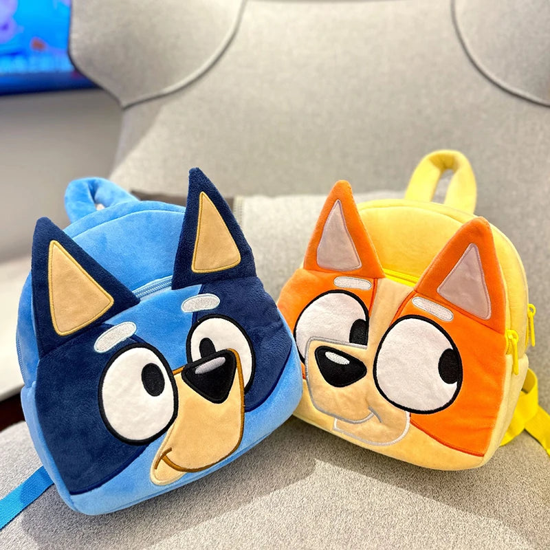 Bluey Bingo Kindergarten Children Schoolbag Cartoon Bluey Family Plush Backpack Picnic And Travel Photo Snack Bag Children Gifts