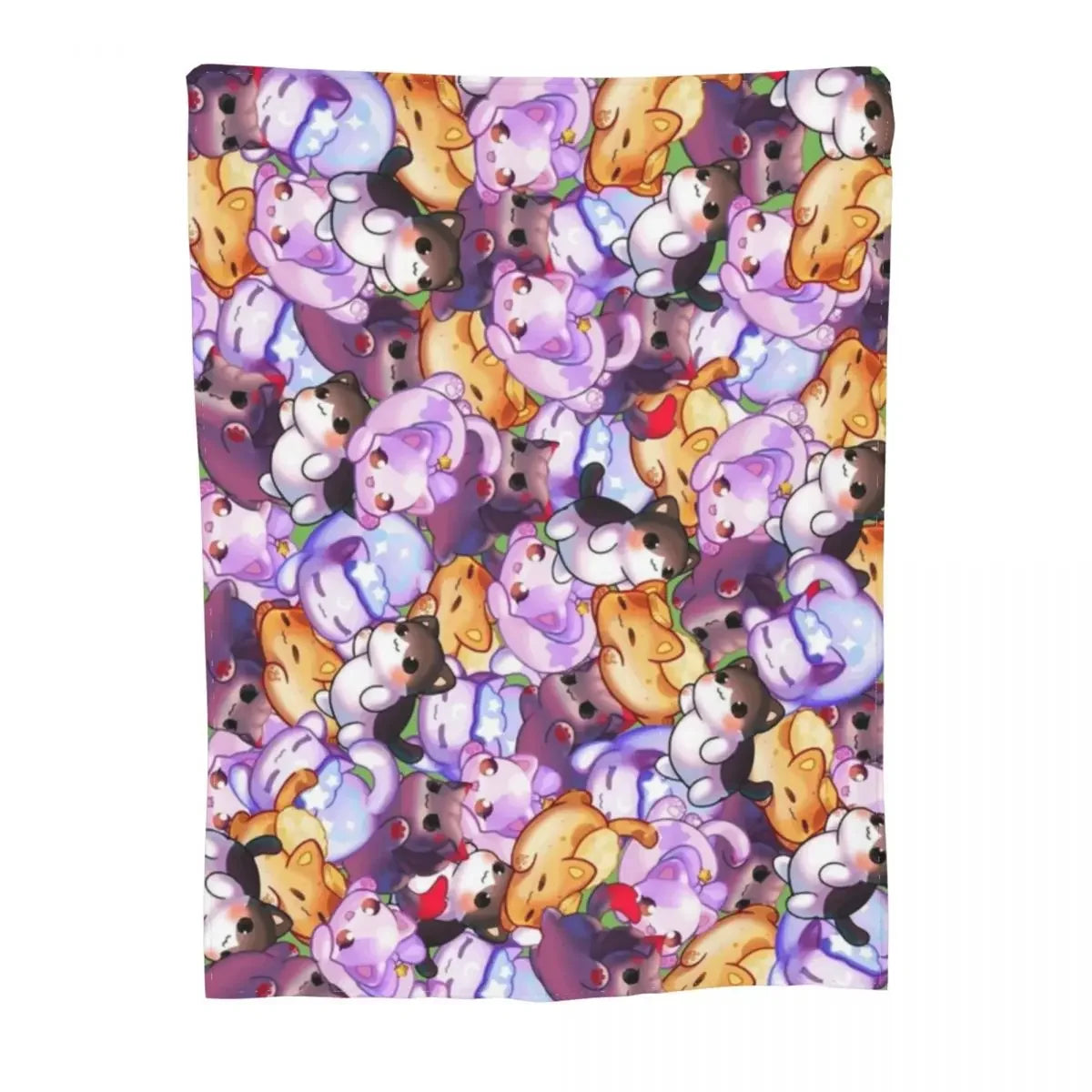 Aphmau Meow Plushies Anime Cats Throw Blanket Cartoon Modern Bedding Cozy Warm Plush Lightweight Fuzzy Couch Blanket Gifts