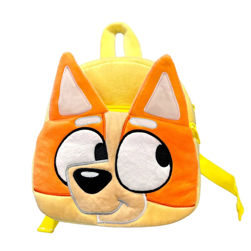 Bluey Bingo Kindergarten Children Schoolbag Cartoon Bluey Family Plush Backpack Picnic And Travel Photo Snack Bag Children Gifts