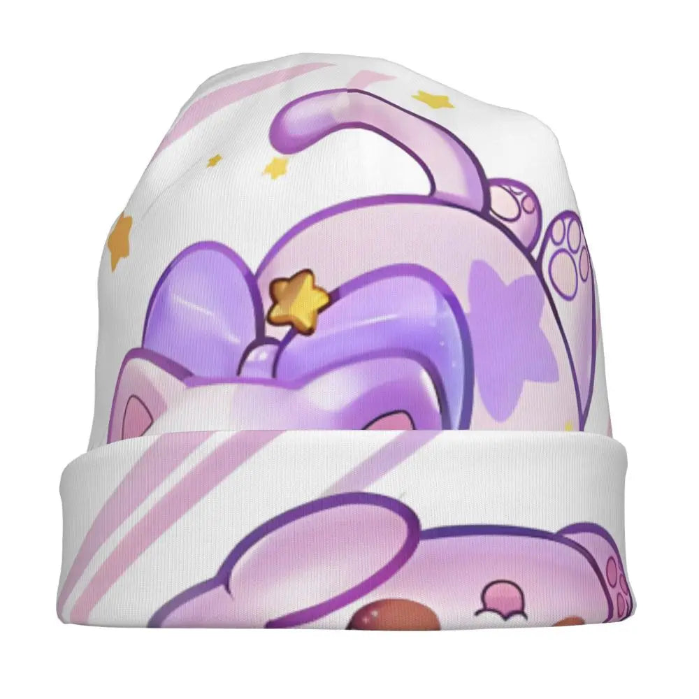 Aphmau Cat Bonnet Hats Vintage Outdoor Cartoon Anime Skullies Beanies Hats Unisex Warm Dual-use Cap