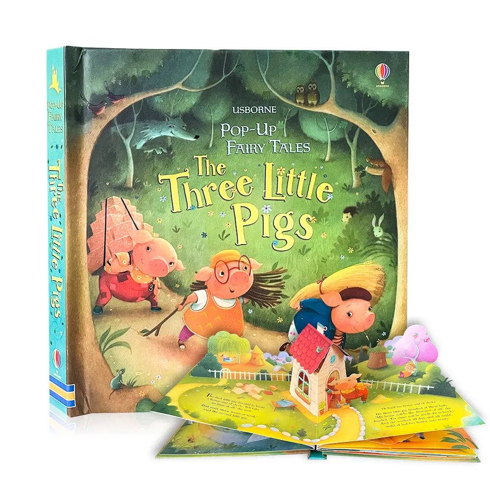 Usborne Pop-Up Three Little Pigs 3D Flap Picture Book - Kids Reading Book - Books for Children